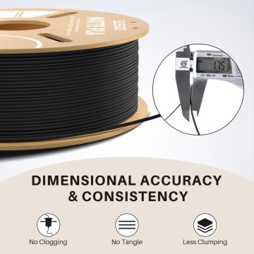 Acuratete si stabilitate dimensionala - filament Elegoo PLA Matte White 1kg - Filamente3D.ro