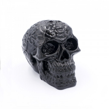 Craniu printat din filament Fiberlogy Fibersmooth Black 500g - Filamente3D.ro