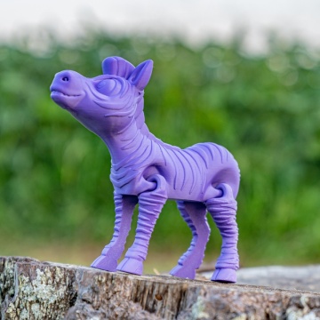 Vedere calut fantastic printat din filament 1.75 mm Polymaker Panchroma CoPE Purple 1kg - Filamente3D.ro