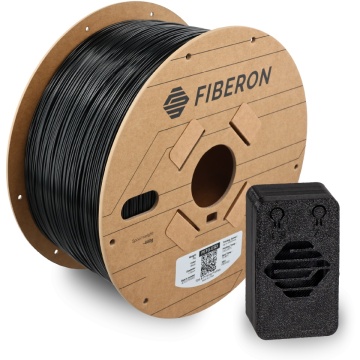 Rola si carcasa ESD printata din filament 1.75 mm Polymaker Fiberon PETG-ESD Black (negru) 3 kg - Filamente3D.ro