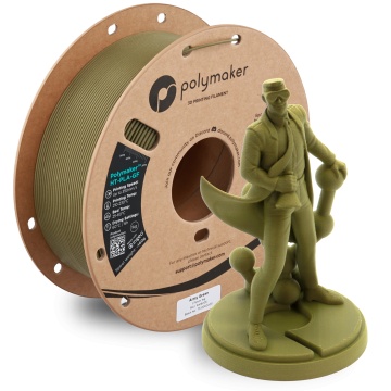 Rola si statueta printata din filament Polymaker HT-PLA-GF Army Green 1kg - Filamente3D.ro