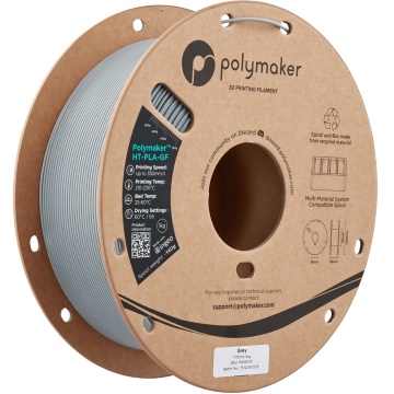 Rola vertical filament Polymaker HT-PLA-GF Grey 1kg - Filamente3D.ro