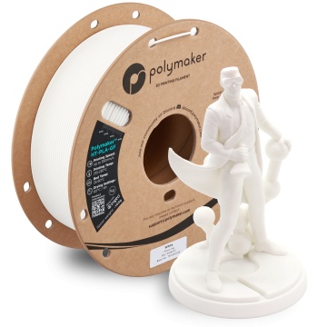 Rola si statueta printata din filament Polymaker HT-PLA-GF White 1kg - Filamente3D.ro