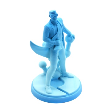 Statueta Polyman printata din filament Polymaker HT-PLA Gradient Ice 1kg - Filamente3D.ro