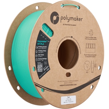Rola vertical filament Polymaker HT-PLA Teal 1kg - Filamente3D.ro