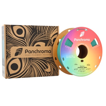 Rola si ambalaj filament Polymaker Panchroma Celestial Green 1kg - Filamente3D.ro