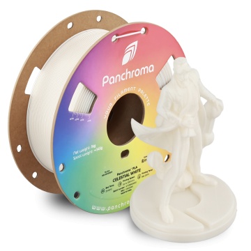Rola si statueta Polyman printata din filament Polymaker Panchroma PLA Celestial White 1kg - Filamente3D.ro