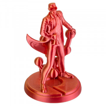Statueta Polyman printata din filament Polymaker Panchroma PLA Dual Silk Sunset Gold-Red - Filamente3D.ro