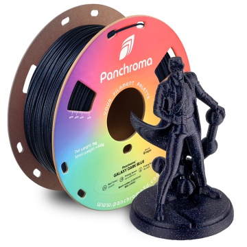 Filament 1.75 mm Polymaker Panchroma PLA Galaxy Dark Blue (albastru inchis) 1kg si statueta Polyman printata 3D din acest material - Filamente3D.ro