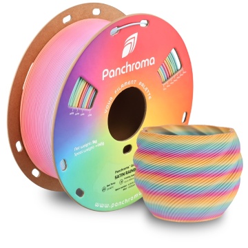 Vaza printata din filament Polymaker Panchroma Satin Gradient Rainbow 1kg - Filamente3D.ro