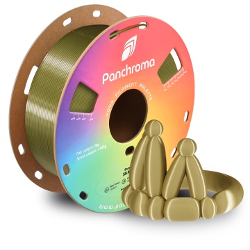 Rola si coroana din baloane printata din filament Polymaker Panchroma PLA Silk Brass 1kg - Filamente3D.ro