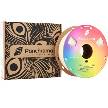 Rola si ambalaj filament Polymaker Panchroma PLA Translucent Natural 1kg - Filamente3D.ro