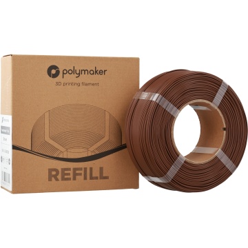 Ambalaj si rezerva de filament Polymaker Refill Panchroma PLA Brown 1kg - Filamente3D.ro
