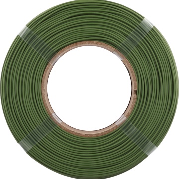 Vedere frontala rezerva de filament 1.75 mm Polymaker Refill Panchroma PLA Matte Army Dark Green 1kg - Filamente3D.ro