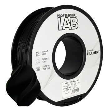 Rola si vaza printata din filament 1.75 mm Professional Lab PLA Meta Negru 1kg - cu logo