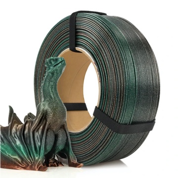 Rezerva de filament si dragon printat din filament Rosa3D Refill PLA Galaxy Rainbow Terra 1kg - Filamente3D.ro