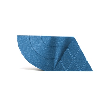 Mostra printata din filament 1.75 mm SmartFil PLA Glitter Blue (albastru) 1kg - Filamente3D.ro
