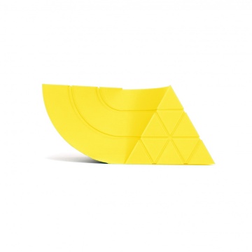 Mostra printata din filament 1.75 mm SmartFil PLA RECYCLED Yellow (galben) - RAL 1016 - 1kg - Filamente3D.ro
