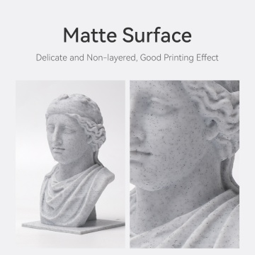 Statueta om si detaliu macro statueta printata din filament 1.75mm eSun PLA Marble (marmura) 1kg - Filamente3D.ro