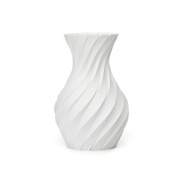 Vaza printata din filament Fiberlogy Matte PLA White 850g - Filamente3D.ro