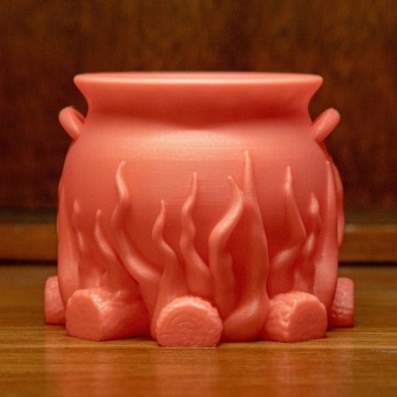Vas printat 3D Panchroma Luminous Pink - ziua – roz fosforescent, straluceste in intuneric - ideal pentru imprimare precisa - Filamente3D.ro