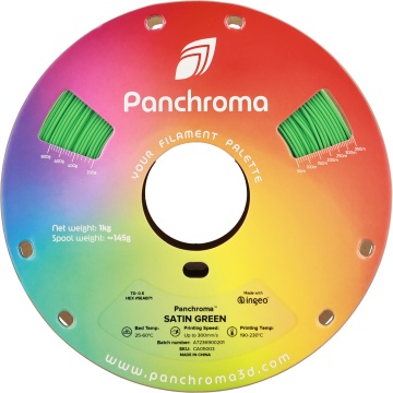 Filament 1.75mm Polymaker Panchroma PLA Satin Green (verde) 1kg - vedere frontala - Filamente3D.ro