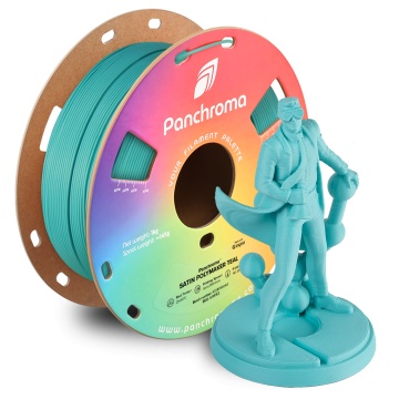 Rola si statueta Polyman printat din filament Polymaker Panchroma Satin Polymaker Teal 1kg - Filamente3D.ro