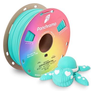 Rola si animalut printat din filament Polymaker Panchroma Satin Polymaker Teal 1kg - Filamente3D.ro