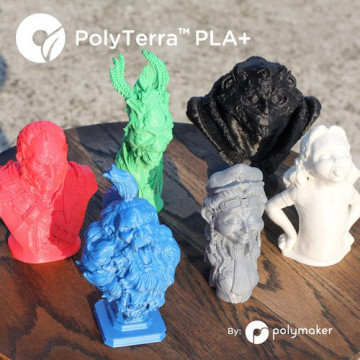 Statuete monstruleti printati din filament Polymaker Panchroma Satin Red 1kg - Filamente3D.ro