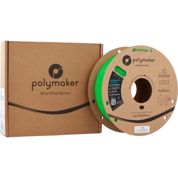 Cutie si rola de filament 1.75mm Polymaker PLA Pro - High Speed Tough PLA Green (verde) 1kg