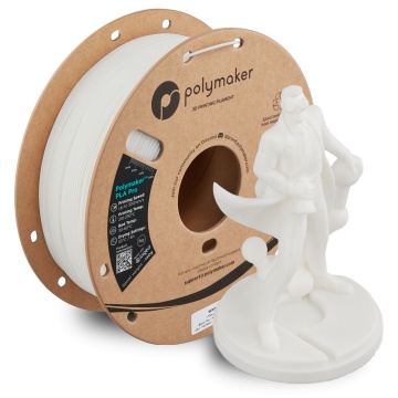 Rola si statueta printata din filament 1.75mm Polymaker PLA Pro - High Speed Tough PLA White (alb) 1kg