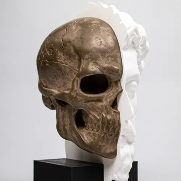Macro craniu printat 3D din filament ColorFabb BronzeFill 750g - Filamente3D.ro