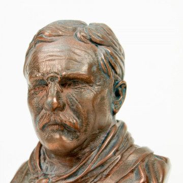 Bust printat 3D din filament ColorFabb CopperFill 750g si postprocesat - Filamente3D.ro