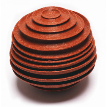 Bila printata 3D din filament FormFutura Galaxy PLA - Mercury Brown (maro) 750g - Filamente3D.ro