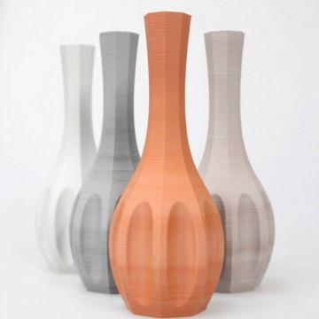 Vaze printate 3D din filament FormFutura StoneFil - Terracotta (caramida) 500g - Filamente3D.ro