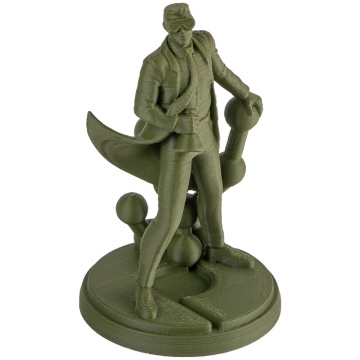 Statueta Polymaker Polyman printata 3D din filamentul Panchroma PLA Matte Army Dark Green (verde inchis)1kg - Filamente3D.ro