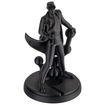 Statueta Polyman printata 3D din filament Polymaker Panchroma PLA Matte Charcoal Black (negru)1kg - Filamente3D.ro