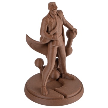Omul de stiinta Polymaker printat in filamentul Panchroma Matte PLA Earth Brown - Filamente3D.ro