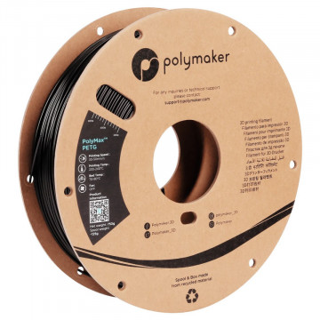 Filament Polymaker PolyMax Tough PETG Black (negru) 750g