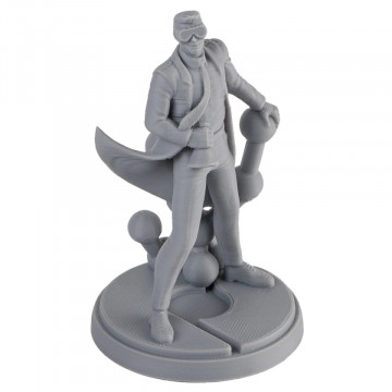 Statueta Polyman printata 3D din filament Polymaker PolyMax Tough PLA Grey 750g - Filamente3D.ro