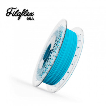 Filament Recreus FilaFlex Medium 95A Blue (albastru) 500g si text - Filamente3D.ro