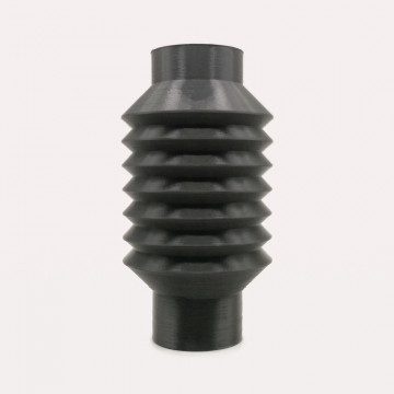 Piesa printata din filament Recreus FilaFlex SEBS Black 90A (negru) 600g - Filamente3D.ro
