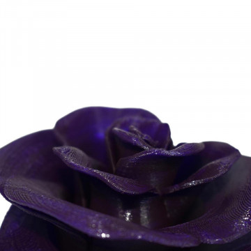 Macro trandafir printat 3D din filament Smart Materials 3D SmartFil PLA Aubergine (violet) - RAL 4007 - 1kg - Filamente3D.ro