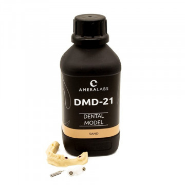 Sticla si model dentar printat din rasina AmeraLabs DMD-21 Sand 1kg - Filamente3D.ro