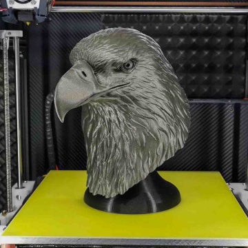 Statueta vultur printata din filament AzureFilm PLA Original Anthracite 1kg - Filamente3D.ro