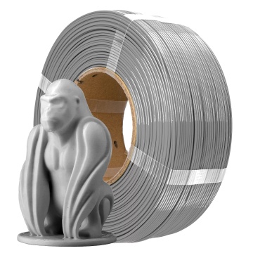 Filament 1.75 mm AzureFilm ReFill PETG Hyper Speed Silver (argintiu) 1kg