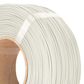 Detaliu rezerva de filament 1.75 mm AzureFilm ReFill PLA Foggy White (alb) 1kg - Filamente3D.ro
