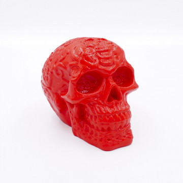 Craniu printat din filament Fiberlogy Fibersmooth Red 500g - Filamente3D.ro