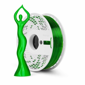 Rola si statueta printata din filament 1.75 mm Fiberlogy HS PLA CLEAR Green (verde transparent) 850g - Filamente3D.ro