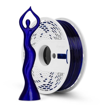 Rola si statueta printata din filament 1.75 mm Fiberlogy HS PLA CLEAR Navy Blue (albastru transparent) 850g - Filamente3D.ro